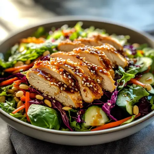 Asiatischer Sesam-Hühnchen-Salat