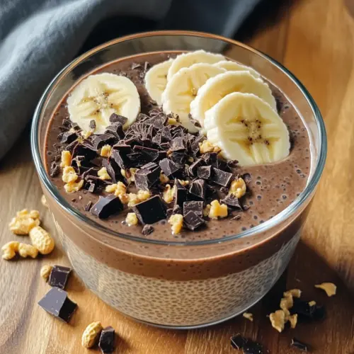 Schokoladen-Erdnussbutter-Chia-Pudding