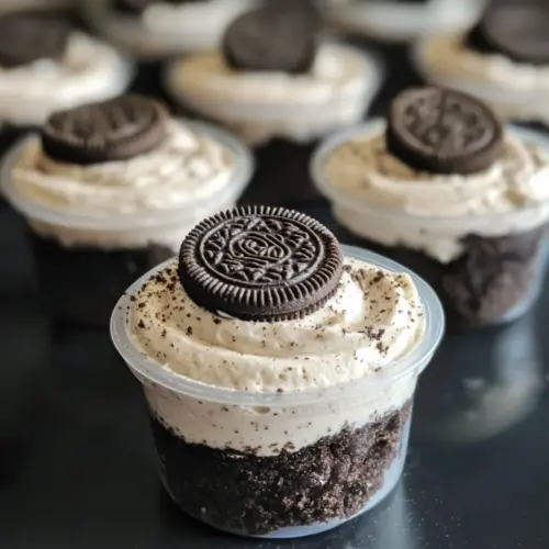 Kekse und Sahne Dessertbecher