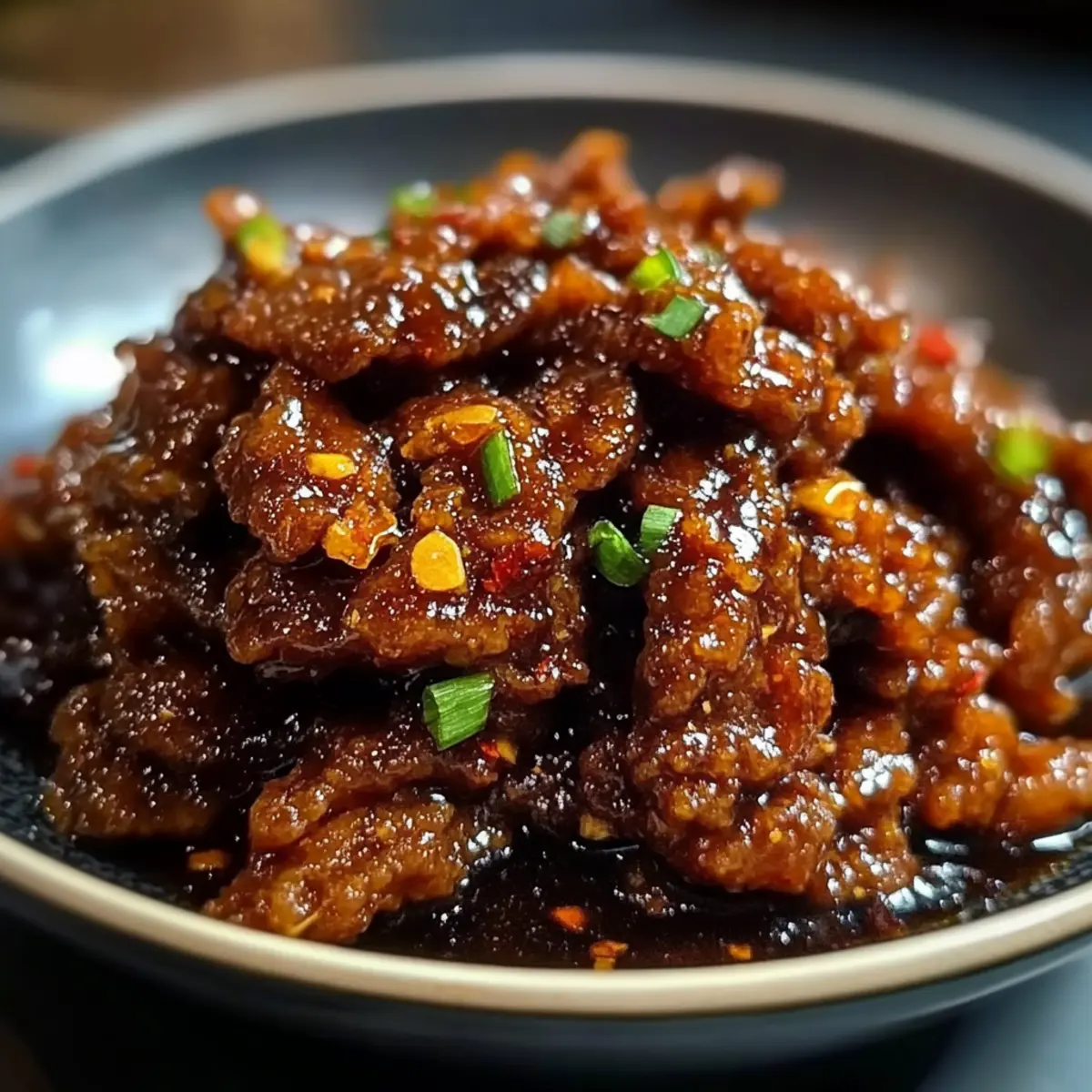 Knuspriges Chili-Rindfleisch