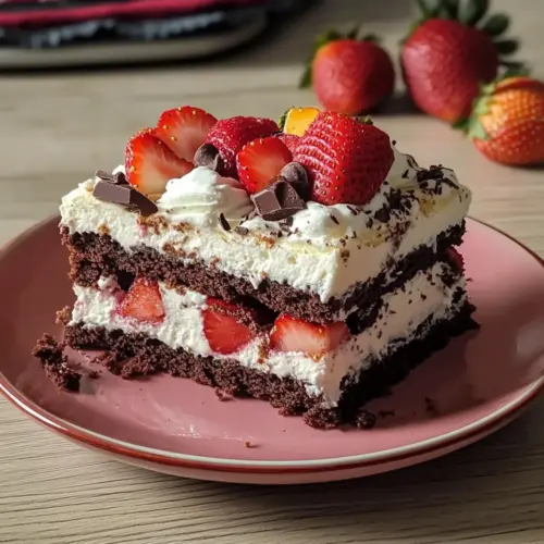 Erdbeer Maulwurfkuchen