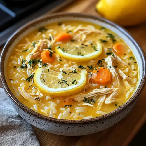 Griechische Zitronenhühnersuppe