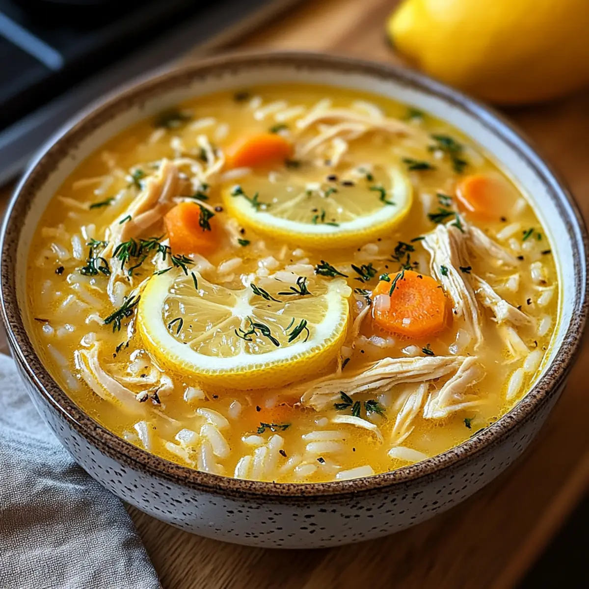 Griechische Zitronenhühnersuppe