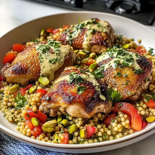 Zitronige Mediterrane Hähnchen und Couscous