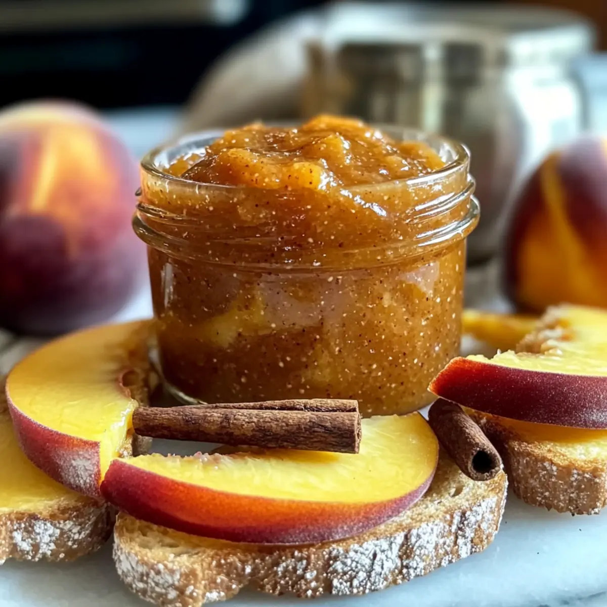 Pfirsichbutter Rezept mit Zimt und Vanilleschote