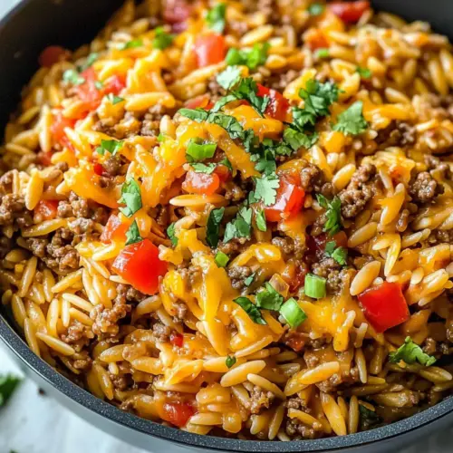 Topf Käse Taco Orzo