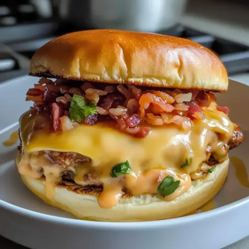 Würzige koreanische Hähnchenburger mit Speckmarmelade