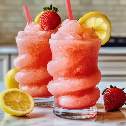 Gekühlte pinke Limonade-Slushies