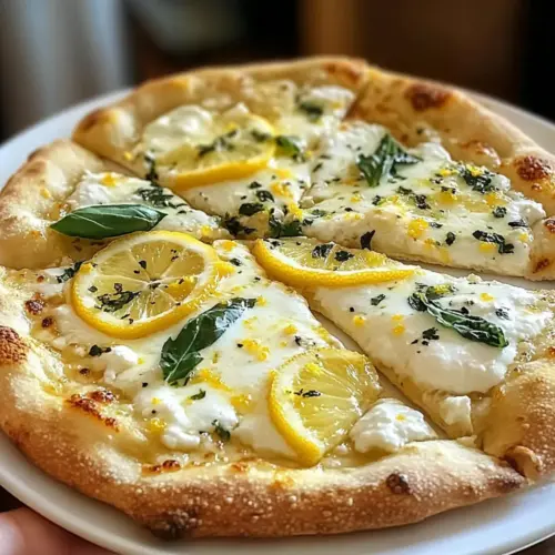 Sommer Zitronen Pizza