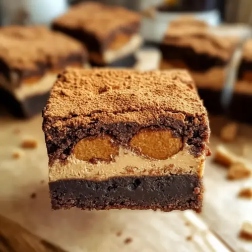 Veganer Biscoff-Brownies