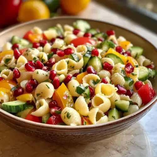 Lebhafte Sommer-Pasta-Salat