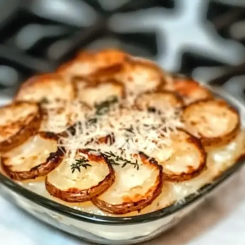 Cremige Parmesan Ofen-Backkartoffeln