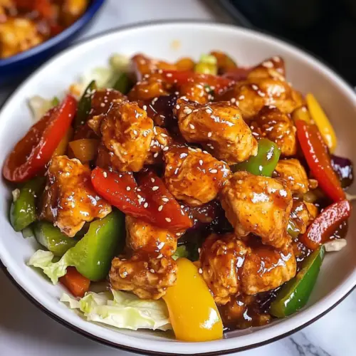 Sizzling Gochujang Chicken Zischendes Gochujang-Hühnchen