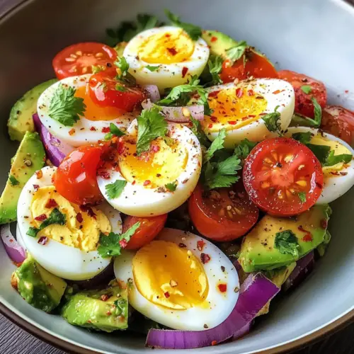 Eiersalat mit Avocado